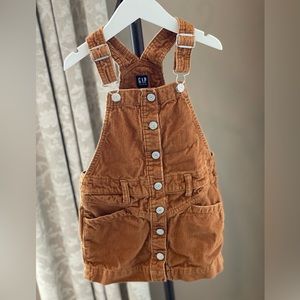 GAP Kids Corduroy Skirtall XS (4/5), Winter Ochre